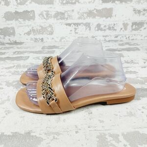 New BP. Asher  with Chain Detail - Beige Slide Sandals E126